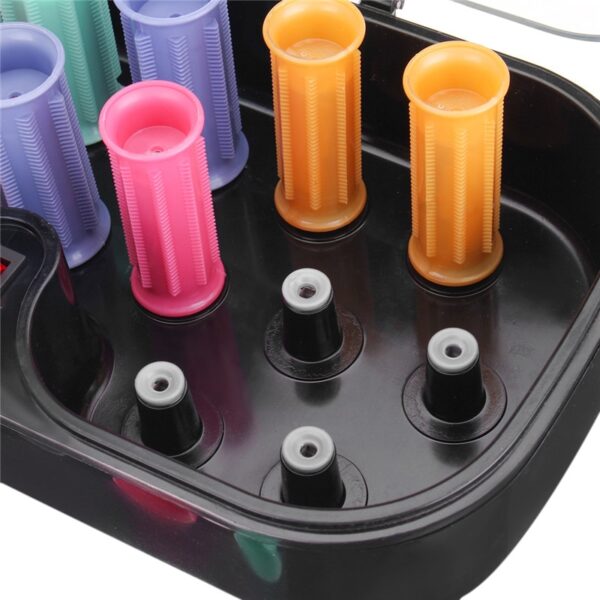 1 Set 23/27mm Electric Heating Pear Ceramic Hot Magic Hair Curlers Rollers Set Dry&Wet Hair Bendy Sticks Tube Hairstyling Tool - Image 4