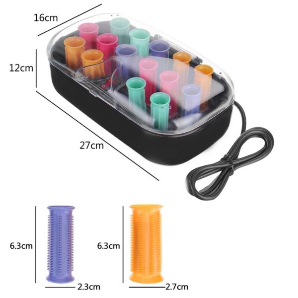 1 Set 23/27mm Electric Heating Pear Ceramic Hot Magic Hair Curlers Rollers Set Dry&Wet Hair Bendy Sticks Tube Hairstyling Tool - Image 6