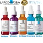 3PCS La Roche Posay Original Anti Aging Set Vitamin C10 Niacinamide Hyalu B5 Retinol B3 Effaclar Essence For Acne Sensitive Skin