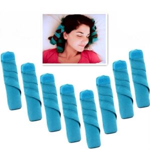 8Pcs Sleep Styling Dry Hair Curl Artifact with Sponge Moisture Absorption Curl Band