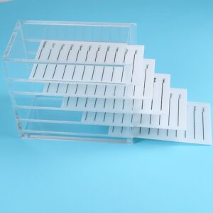 Clear 5 Layers Eyelash Storage Box Makeup Organizer False Eyelashes Glue Pallet Holders Grafting Eyelashes Extension Makeup To