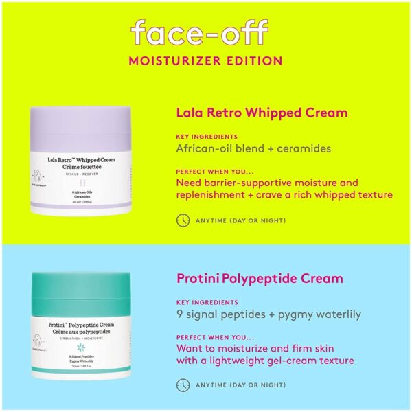 DRUNK ELEPHANT FACE SKIN CARE SET PROTINI POLYPEPTIDE CREAM LALA RETRO WHIPPED CREAM VIRGIN MARULA OIL SERUM 50ml - Image 5