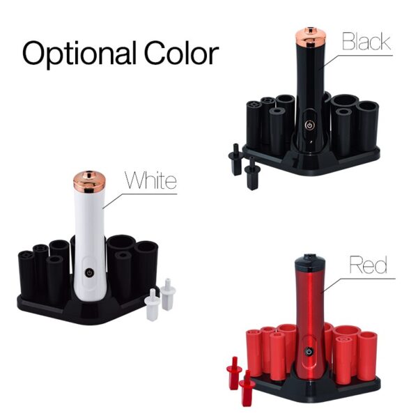 Electric Eyelash Glue Shaker for Nail Polish Tattoo Ink Pigment Liquid Shaking Machine with 2pcs Connector 8pcs Cover - Image 3