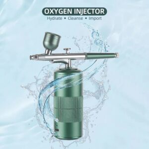 New Mini Oxygen Injector Nano Fog Mist Sprayer Air Compressor Kit For Nail Tattoo Art Beauty Decoration Paint Spray Gun Tool