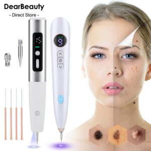 Skin Tag Remover Wart Berrugas Eliminator LED Plasma Pen Papillomas Electric Laser Removal Freckle Dark Spot Mole Cauterizer Kit