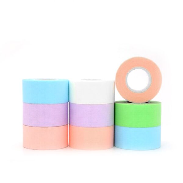 Wendy 6/12/18/24 Pcs Eyelash Extensions Tapes Reusable Colorful Soft Non-woven Breathable Adhesive Tape for Lashes Makeup Tools - Image 2