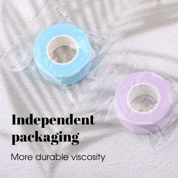 Wendy 6/12/18/24 Pcs Eyelash Extensions Tapes Reusable Colorful Soft Non-woven Breathable Adhesive Tape for Lashes Makeup Tools - Image 6