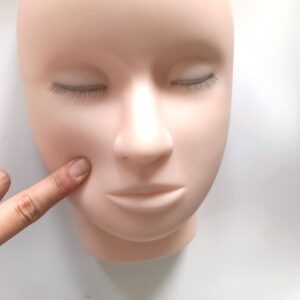 practice lash mannequin head flat head doll head manakin eyelids for lash practice eyelash mannequin Doll Face Head